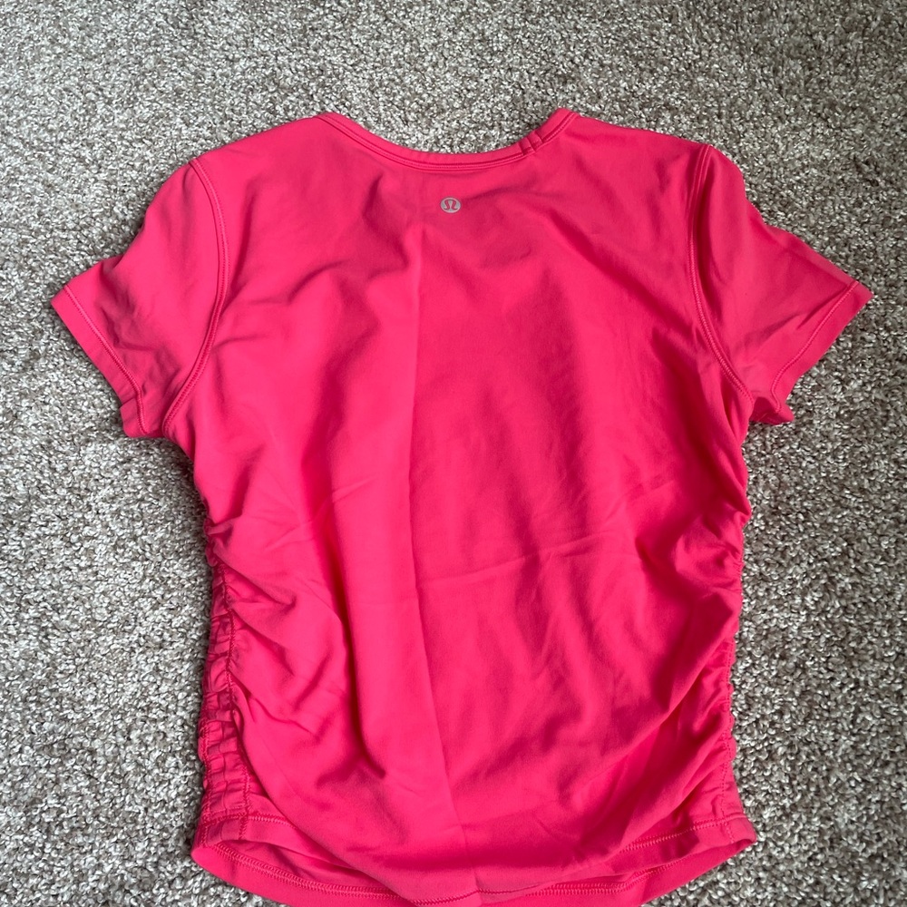 Lululemon Athletica Bright Pink Crop Top